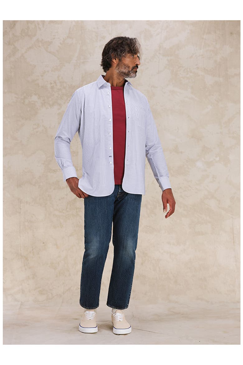 965 John Japan Selvedge 5-Pocket Slim-Fit Denim Pants, Alternate, color, Custom Wash