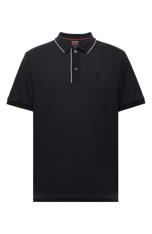 Psycho Bunny Bryce Performance Polo In Black