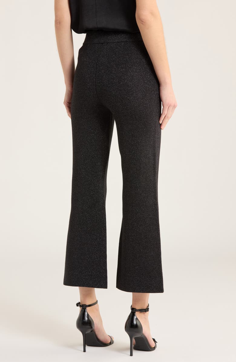 L'AGENCE Ren Flare Leg Pants, Alternate, color, Black/ Gunmetal Lurex