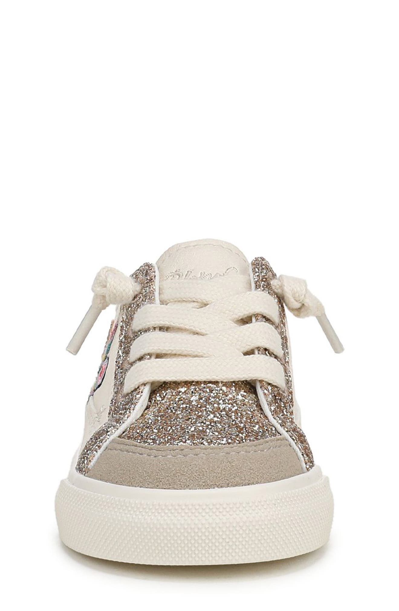 Blowfish Malibu Kids' Pebble 3-K Faux Leather Sneaker, Alternate, color, Cream Gold