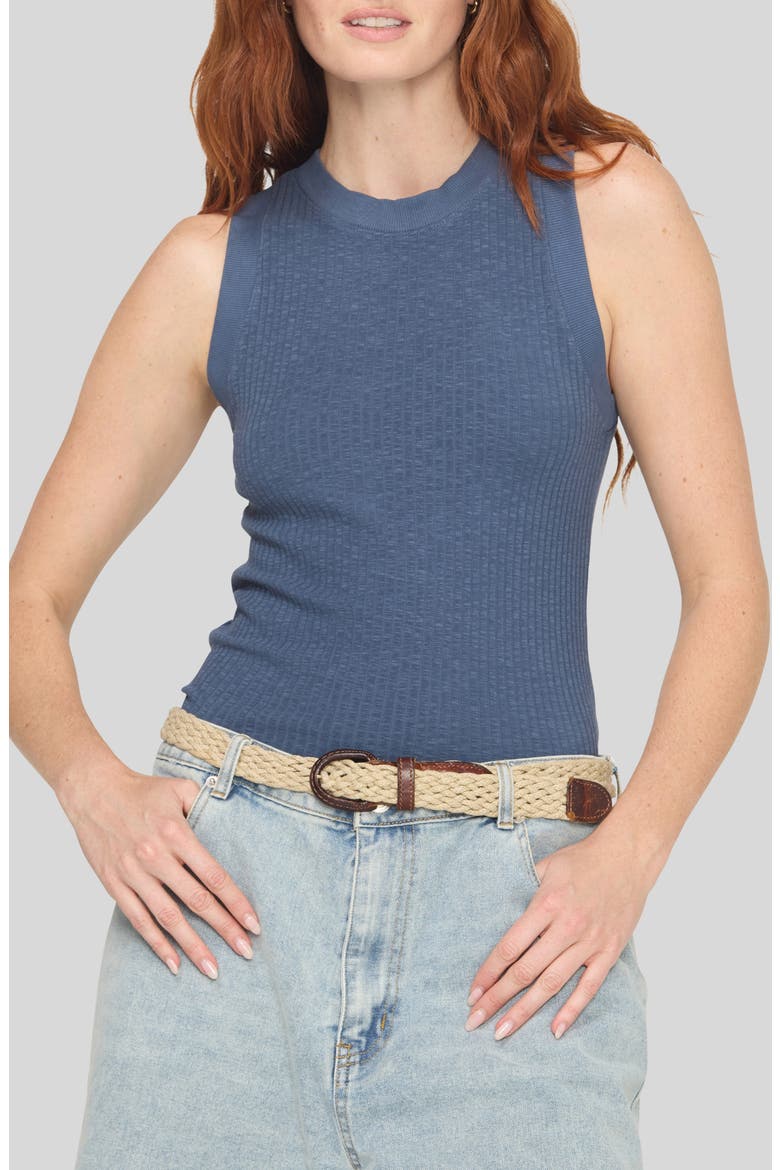 Player Rib Racerback Tank, Main, color, DEEP INDIGO