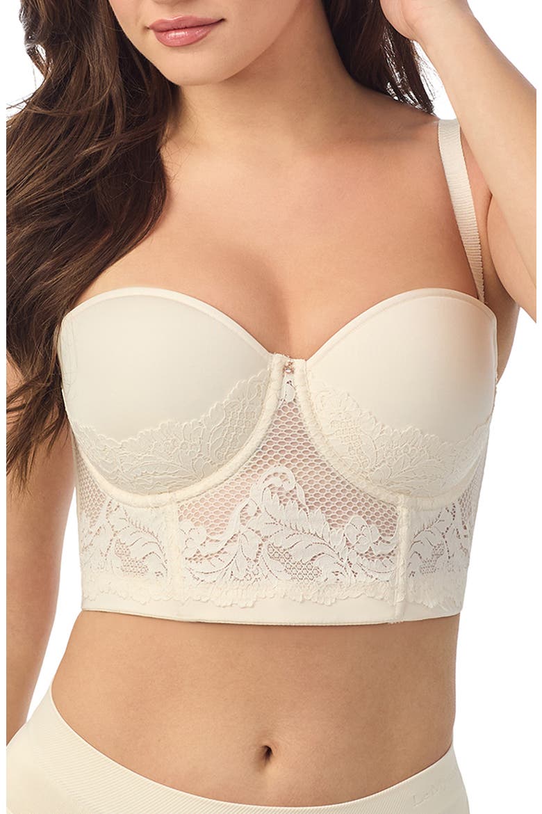 Lace Allure Underwire Bustier, Main, color, PAPYRUS