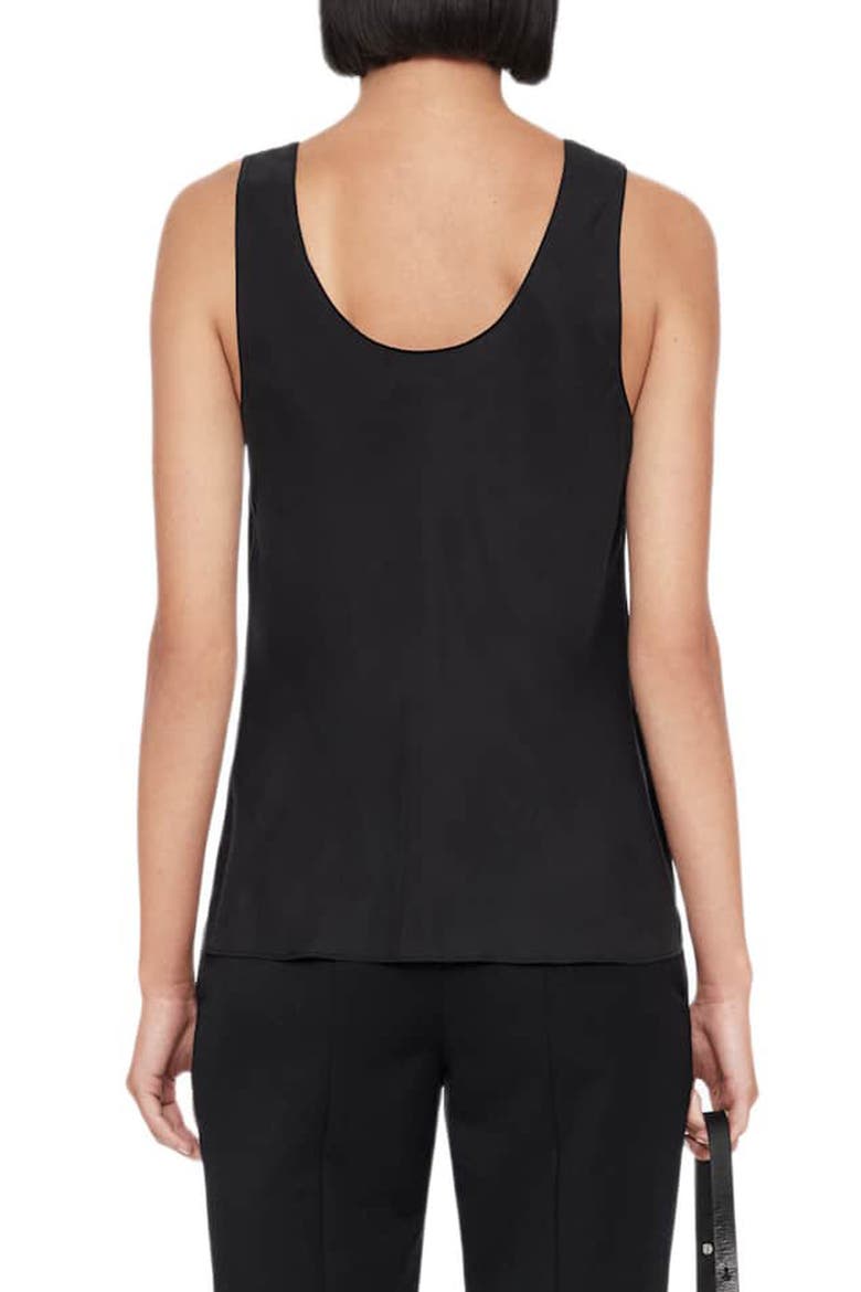 Milla Silk Blend Tank, Alternate, color, BLACK