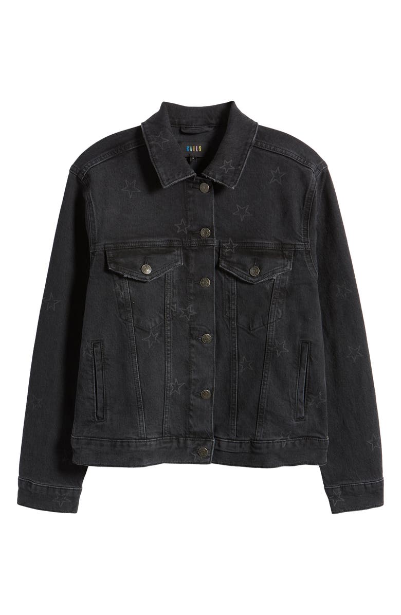 Rails Mulholland Star Denim Trucker Jacket, Alternate, color,