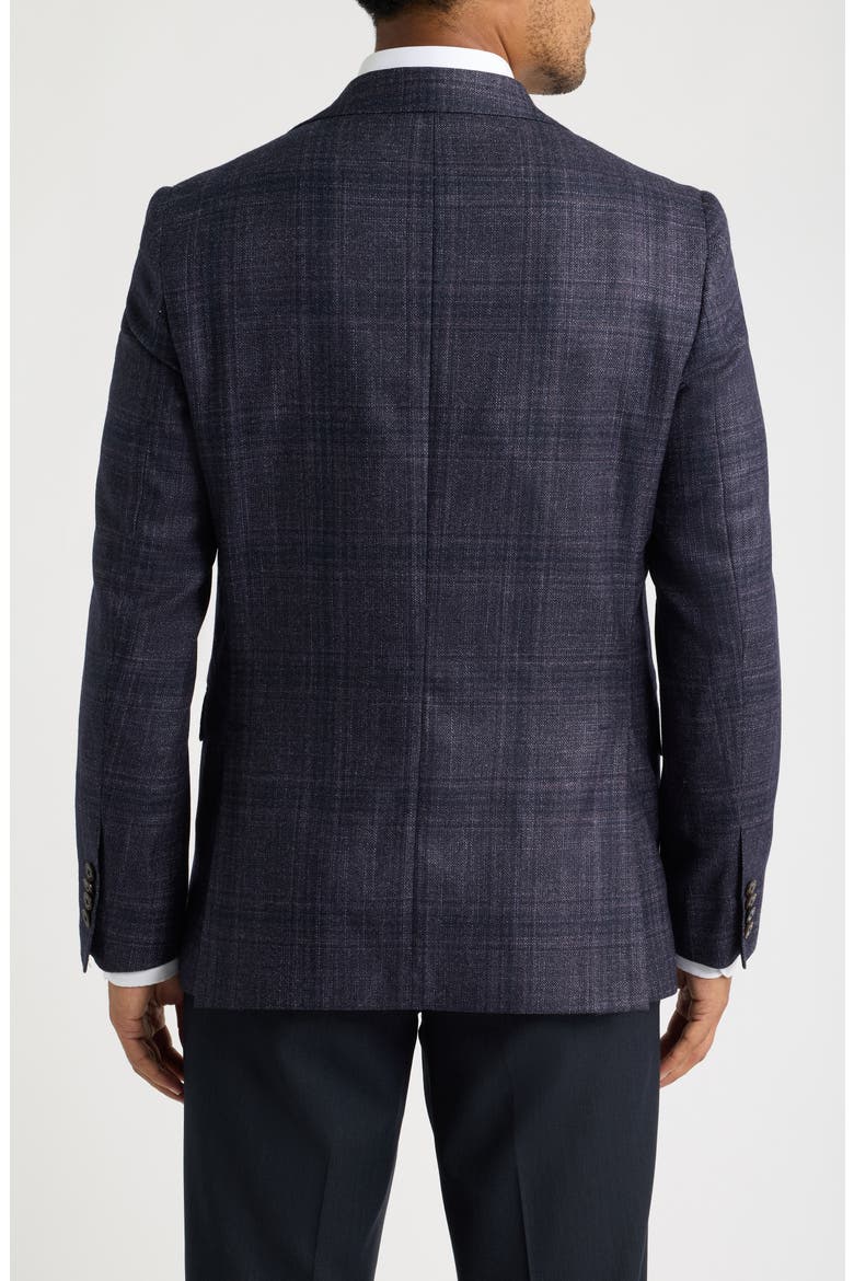 McAllen Plaid Wool Blend Sport Coat, Alternate, color, DEEP PURPLE