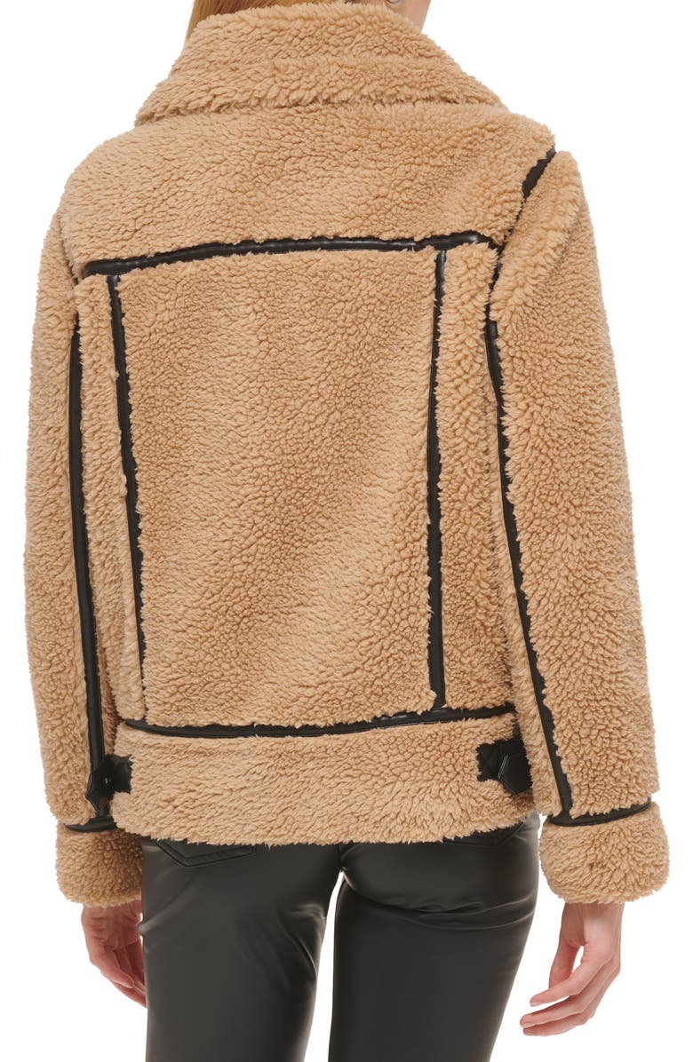 Levi's<sup>®</sup> Faux Shearling Moto Jacket, Alternate, color, 