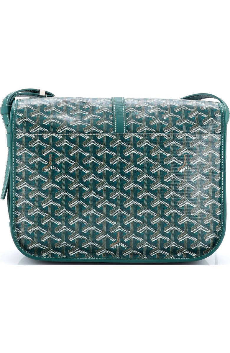 Pre-Owned Goyard Belvedere II Messenger Bag Coated Canvas MM, Alternate, color, Green