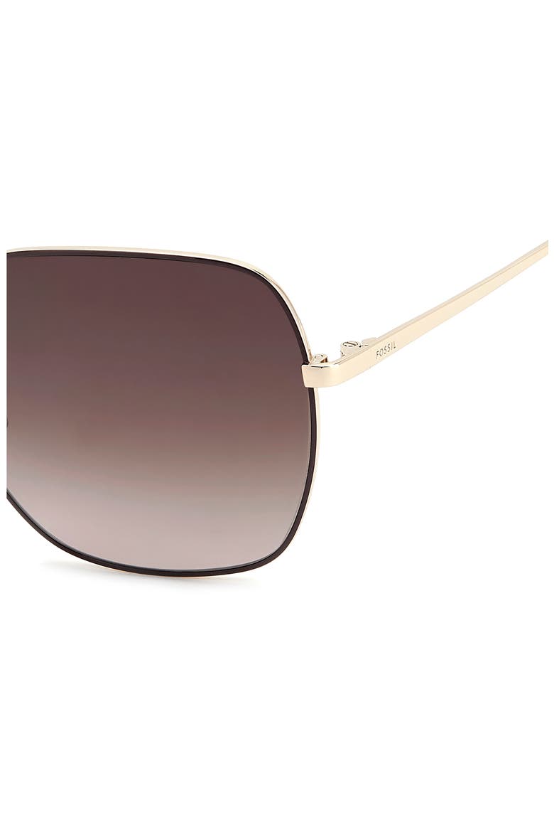 59mm Square Sunglasses, Alternate, color, RASPBERRY/ BROWN SF