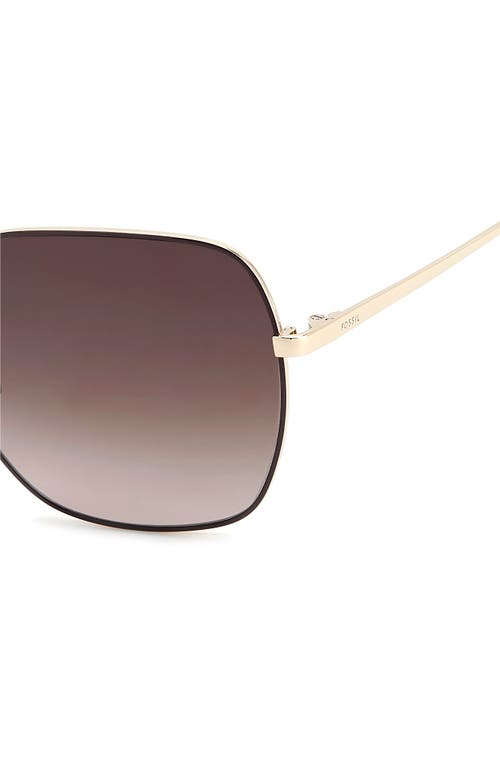 Fossil 59mm Square Sunglasses In Brown