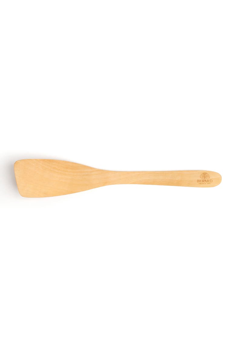 Contour Olive Wood Curved Spatula, 12-Inch, Alternate, color, Brown