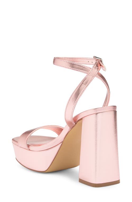 Abound Monica Block Heel Platform Sandal In Rose Gold Metallic