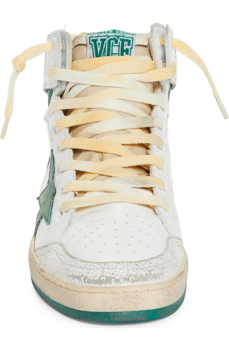 Golden Goose Sky-Star High Top Sneaker, Alternate, color, White/ Green