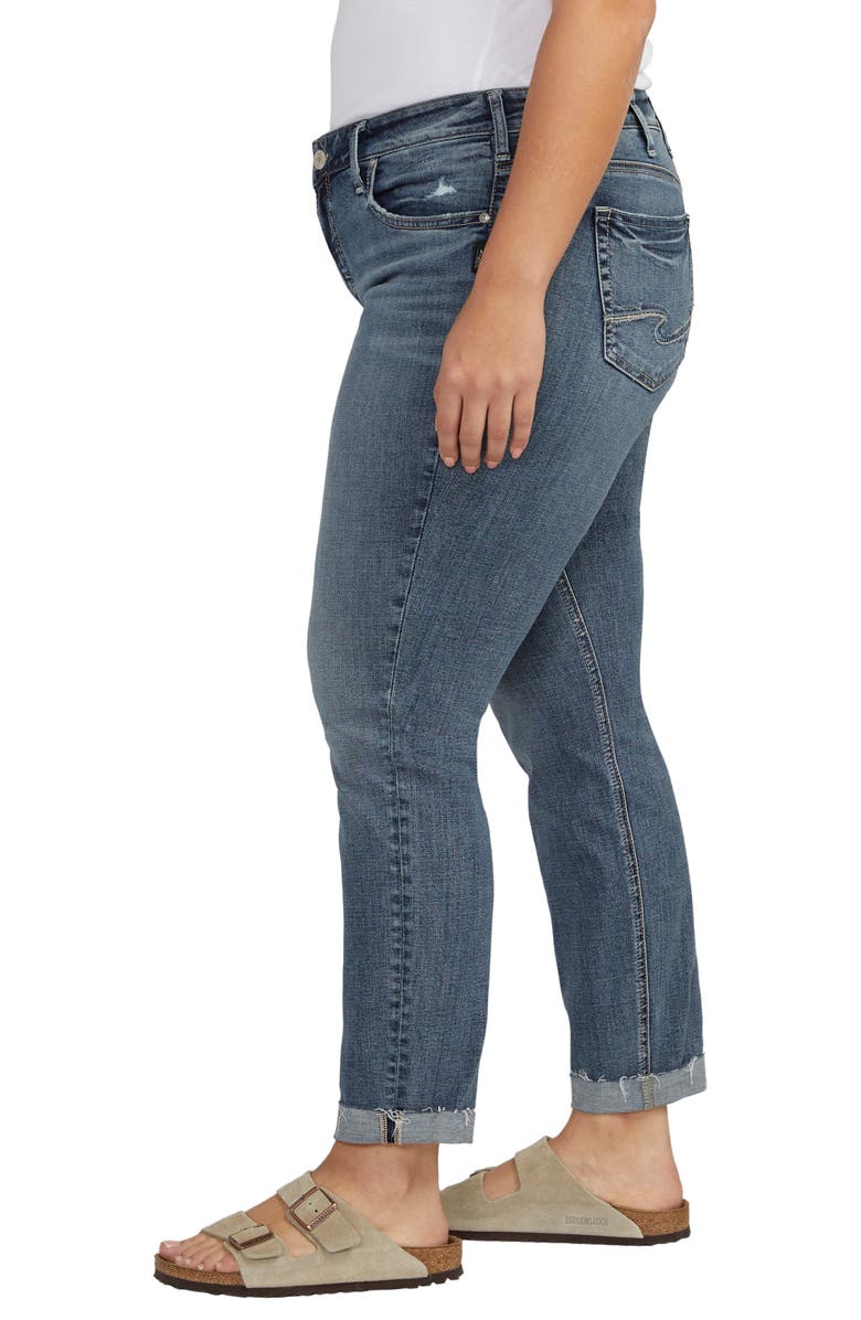 Silver Jeans Co. Mid Rise Boyfriend Jeans, Alternate, color,