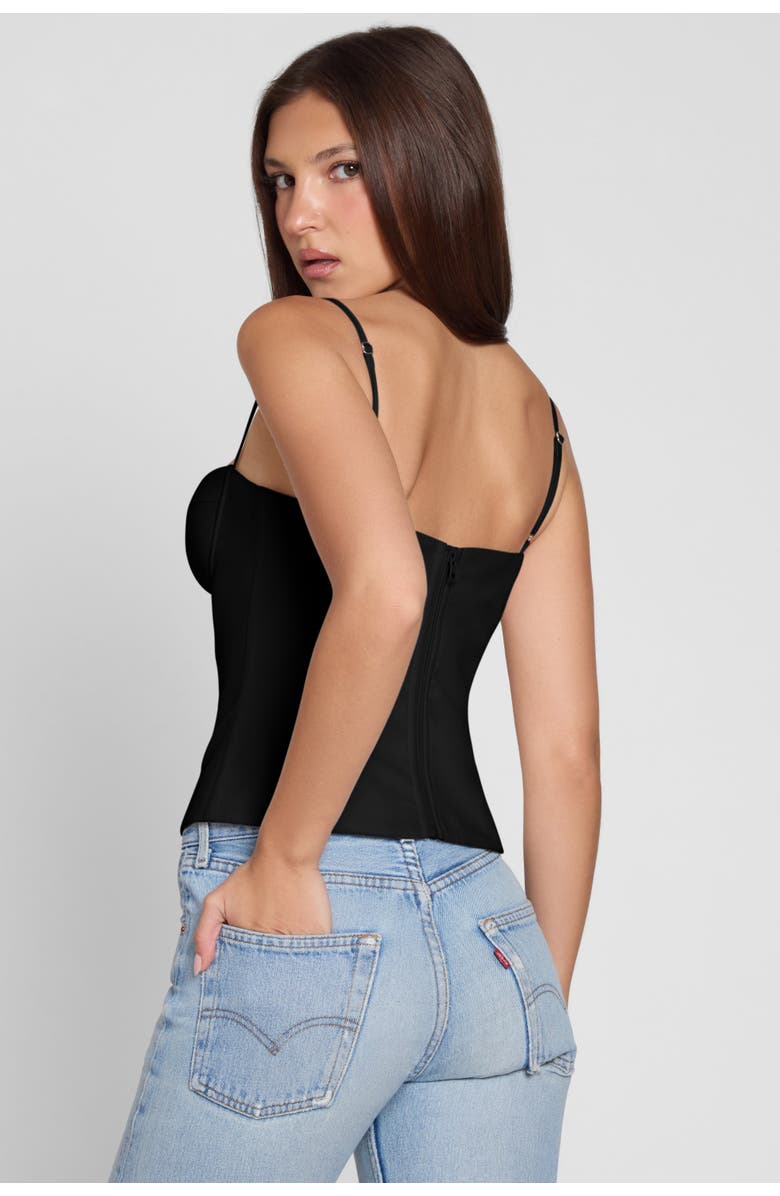 LEAU Bali Bustier Corset Top, Alternate, color, Black