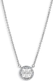 Tory Burch Icon Pavé Pendant Necklace