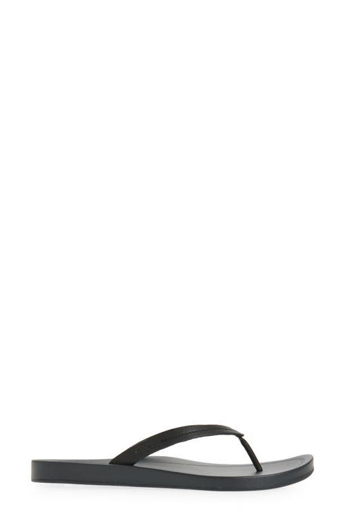 Olukai Lalahi Flip Flop In Lava Rock/lava Rock