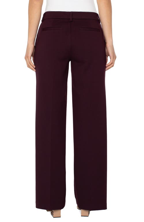 Liverpool Los Angeles Kelsey Wide Leg Knit Trousers In Purple