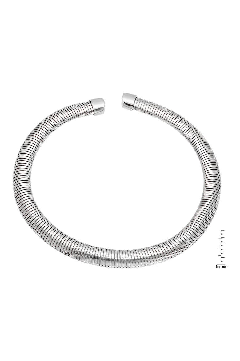 Stainless Steel Omega Necklace, Alternate, color, SILVER