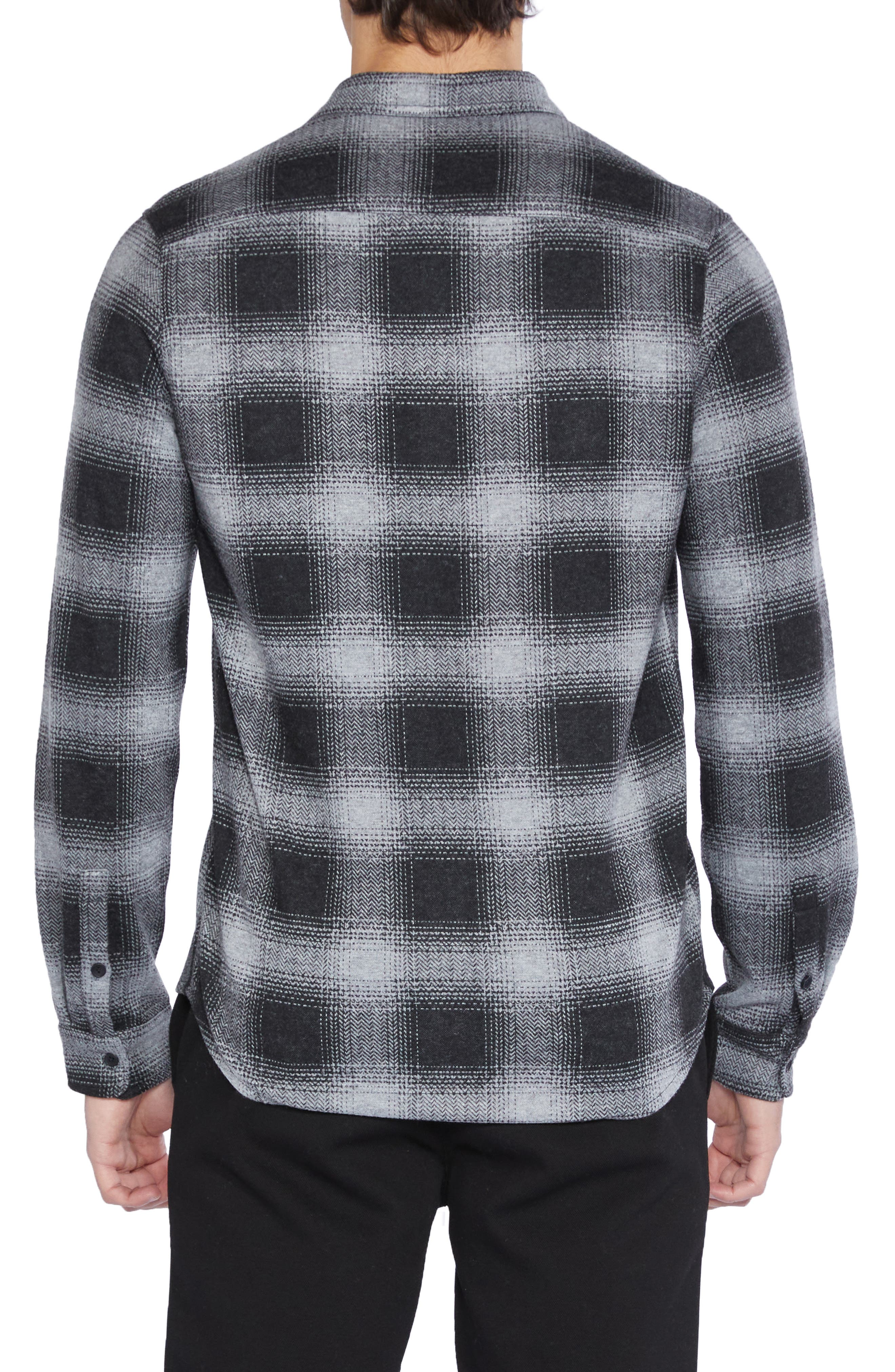 Civil Society Reed Knit Plaid Button Front Shirt (Men) | Nordstromrack