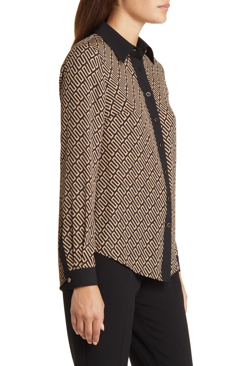 Anne Klein Combo Button-Up Shirt, Alternate, color,