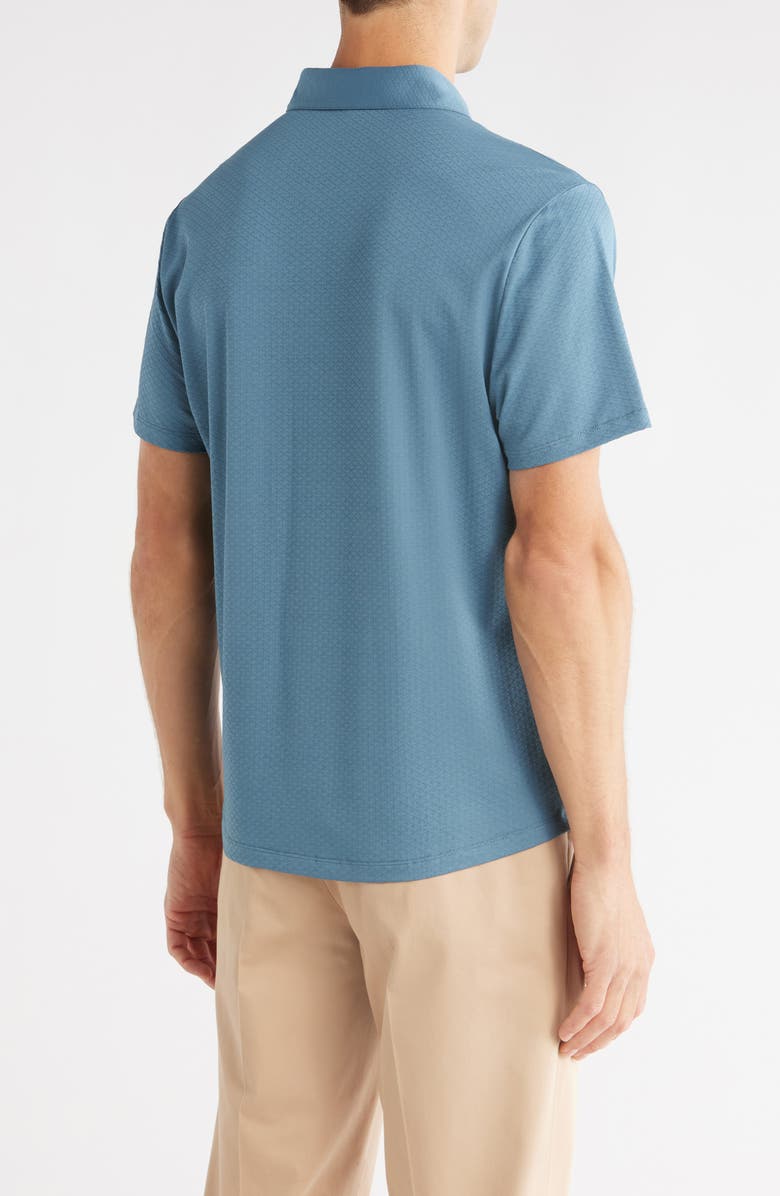 Robert Barakett Glensea Short Sleeve Button-Up Knit Shirt, Alternate, color, Teal