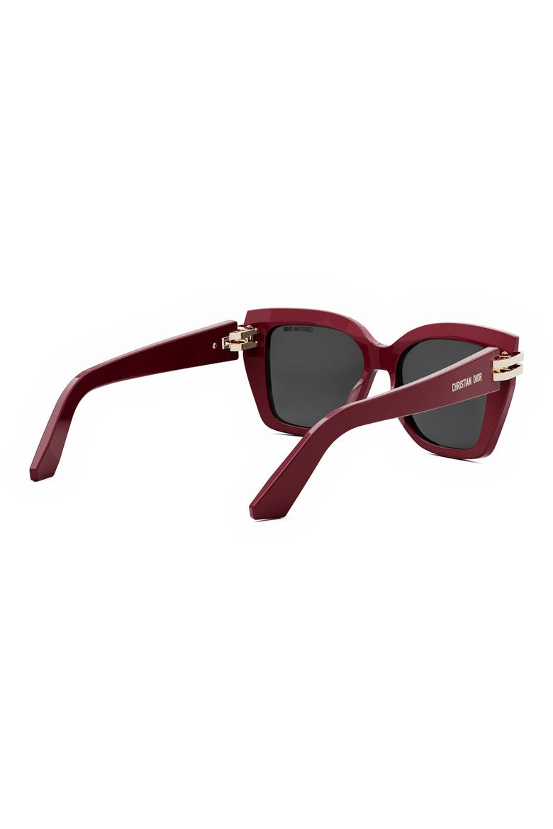 'CDior S1I 52mm Square Sunglasses, Alternate, color, SHINY RED / SMOKE