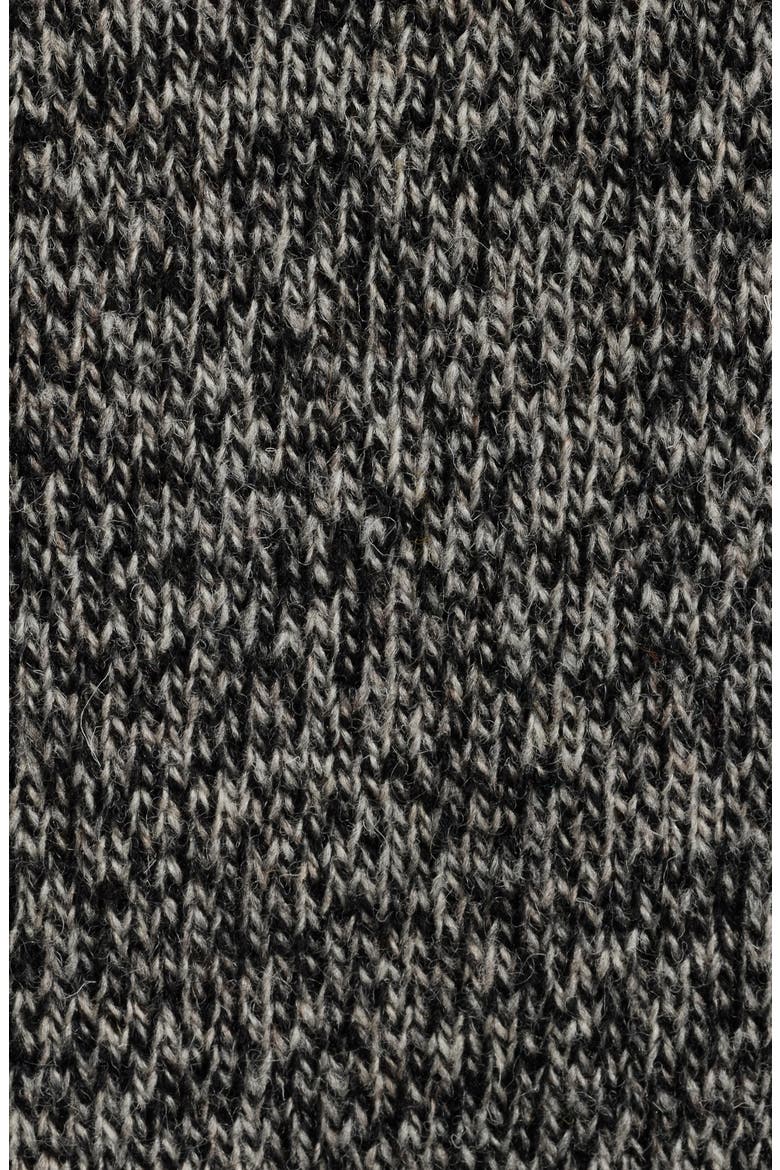 Marled Wool Crewneck Sweater, Alternate, color, BLACK/ WHEAT HEATHER
