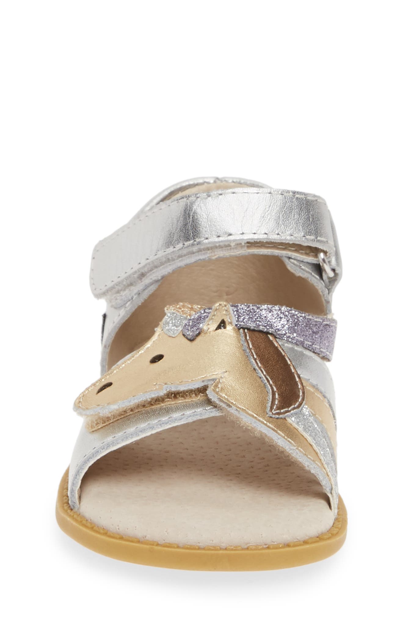 Livie & Luca Livie and Luca Unicorn Sandal, Alternate, color, 