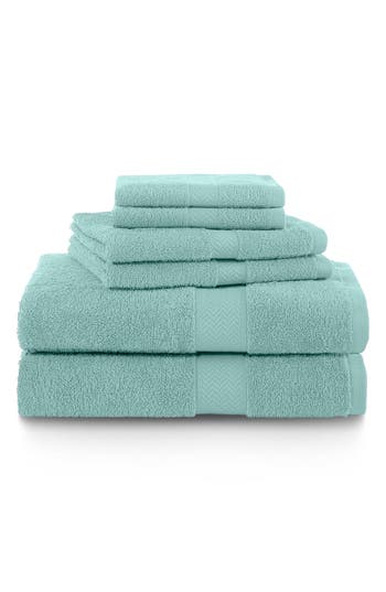 Martex Ringspun 6-piece Bath Towel Set In Beach Glass