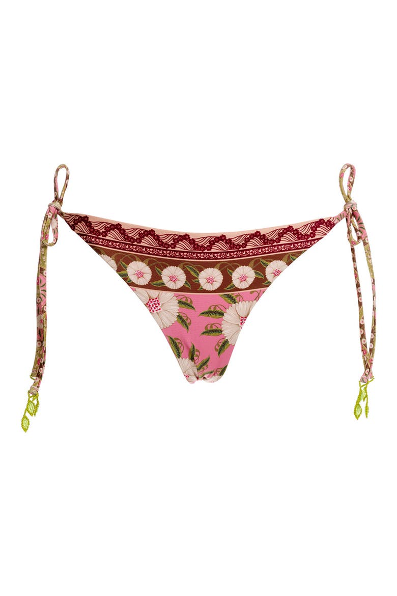 Tammy Matches Side Tie Bikini Bottoms, Alternate, color, PINK MULTI