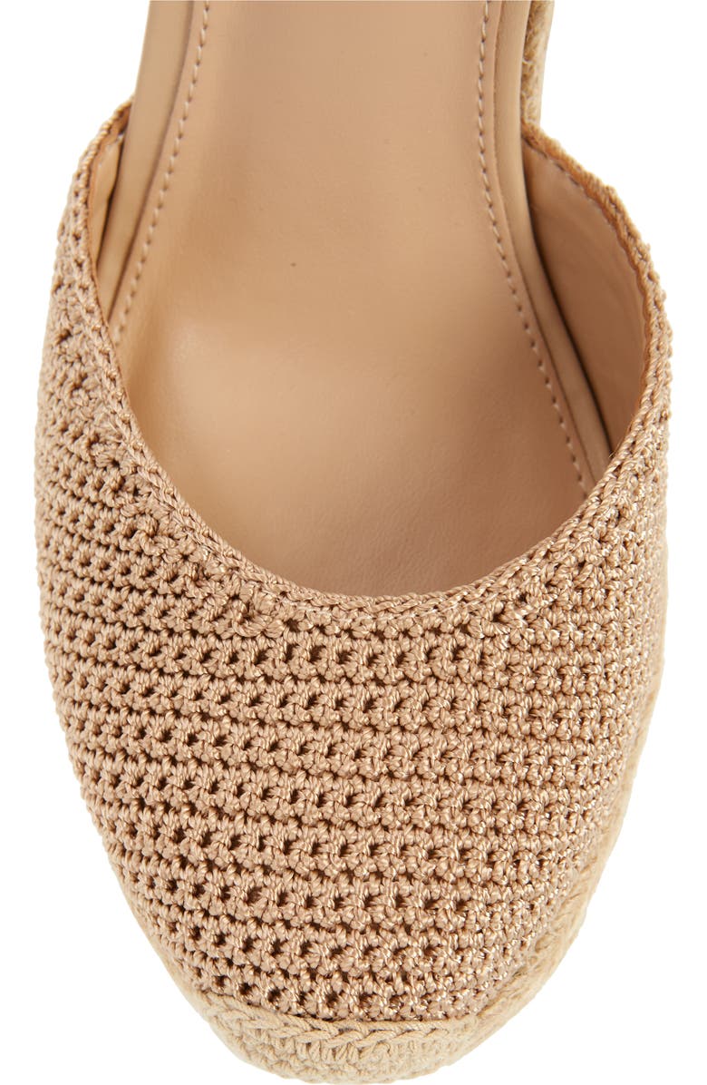 Steve Madden Locket Ankle Strap Espadrille Wedge Pump, Alternate, color,