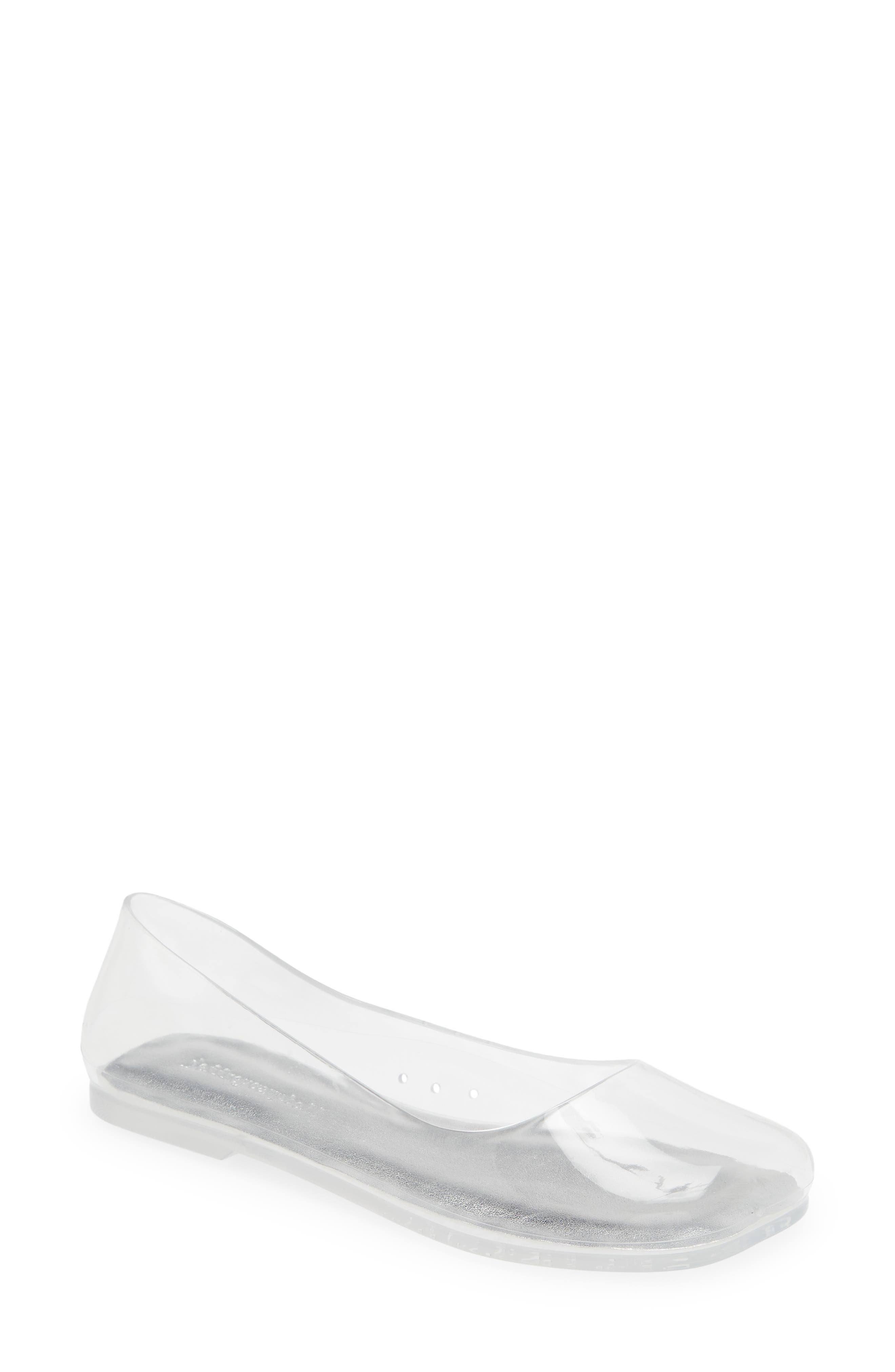 Jeffrey Campbell Balanced Clear Flat, Main, color, 
