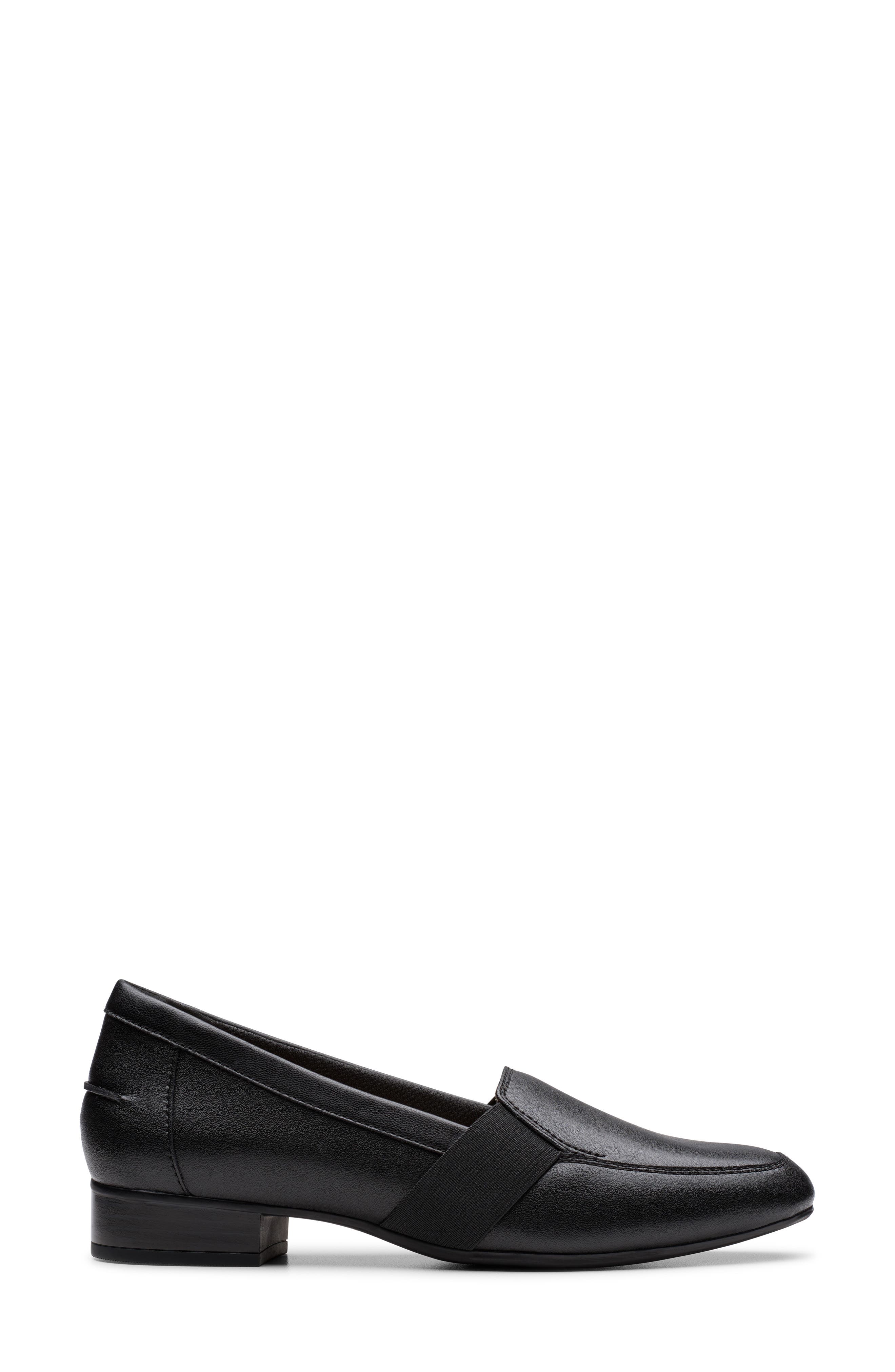 Clarks<sup>®</sup> Julilet Beat Loafer, Alternate, color, Black Leather