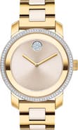 Movado Bold Iconic Crystal Bracelet Strap Watch, 36.3mm