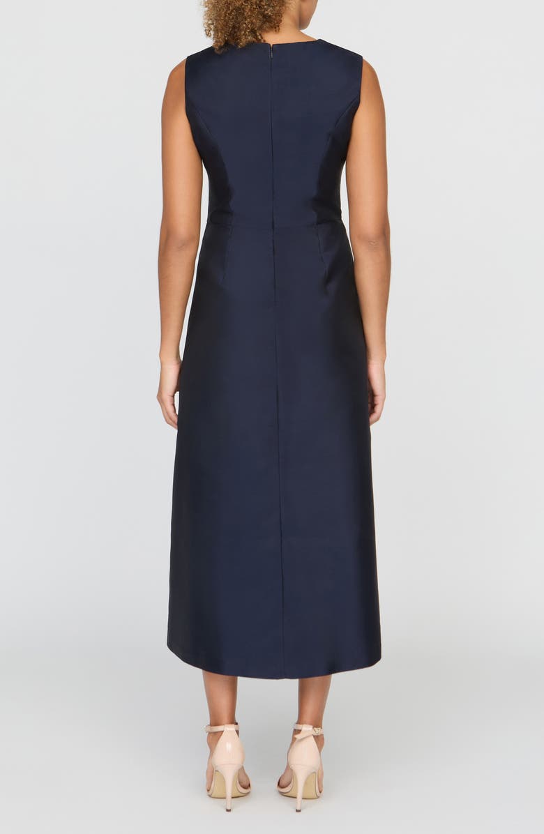 Kay Unger Aria Floral Cocktail Dress, Alternate, color, Dark Navy