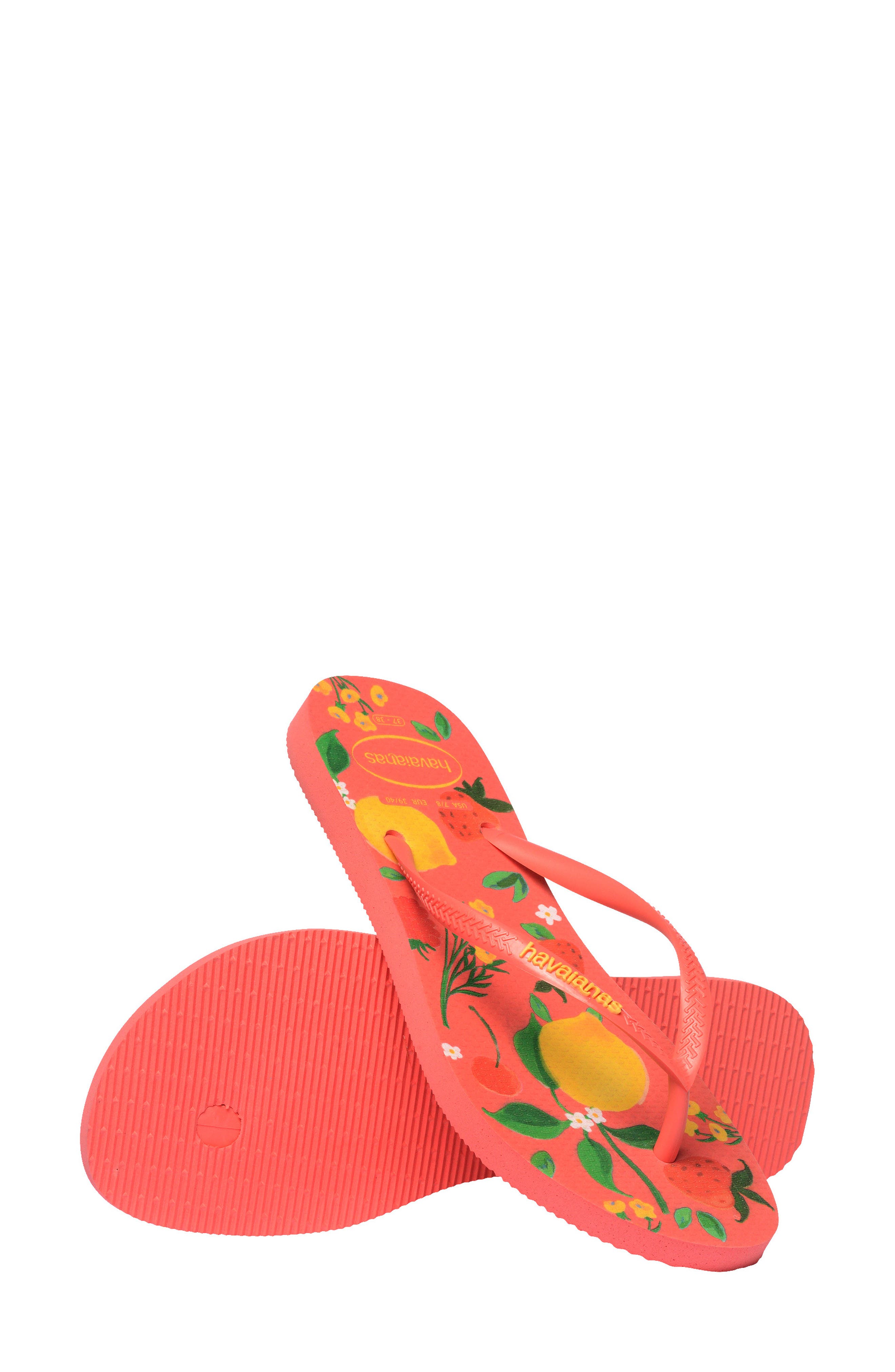 Slim Summer Bliss Flip Flop, Alternate, color, TROPICAL CORAL