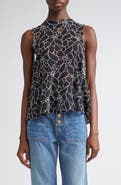 Ulla Johnson Ali Embroidered Cutout Sleeveless Top