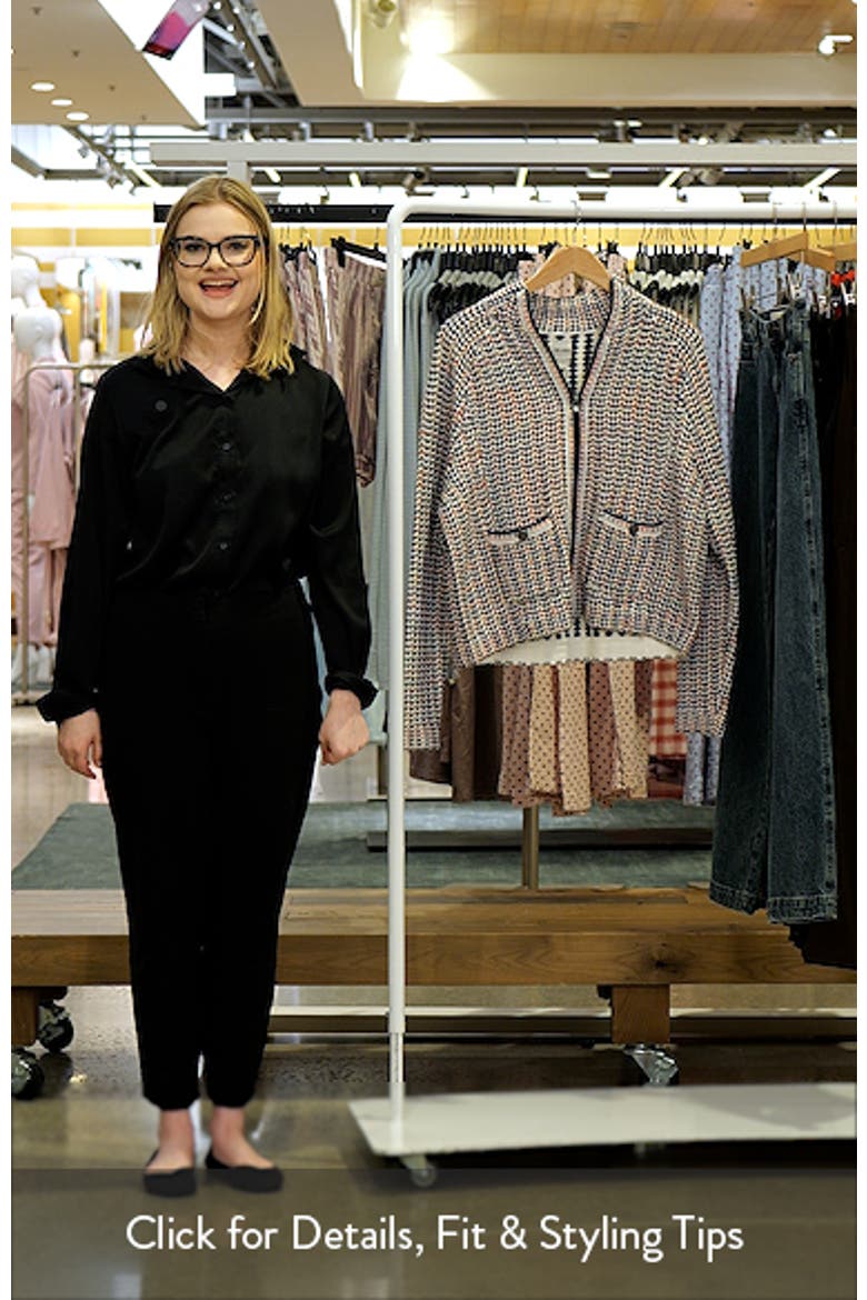 Tuck Stitch Colorwheel Knit Jacket video