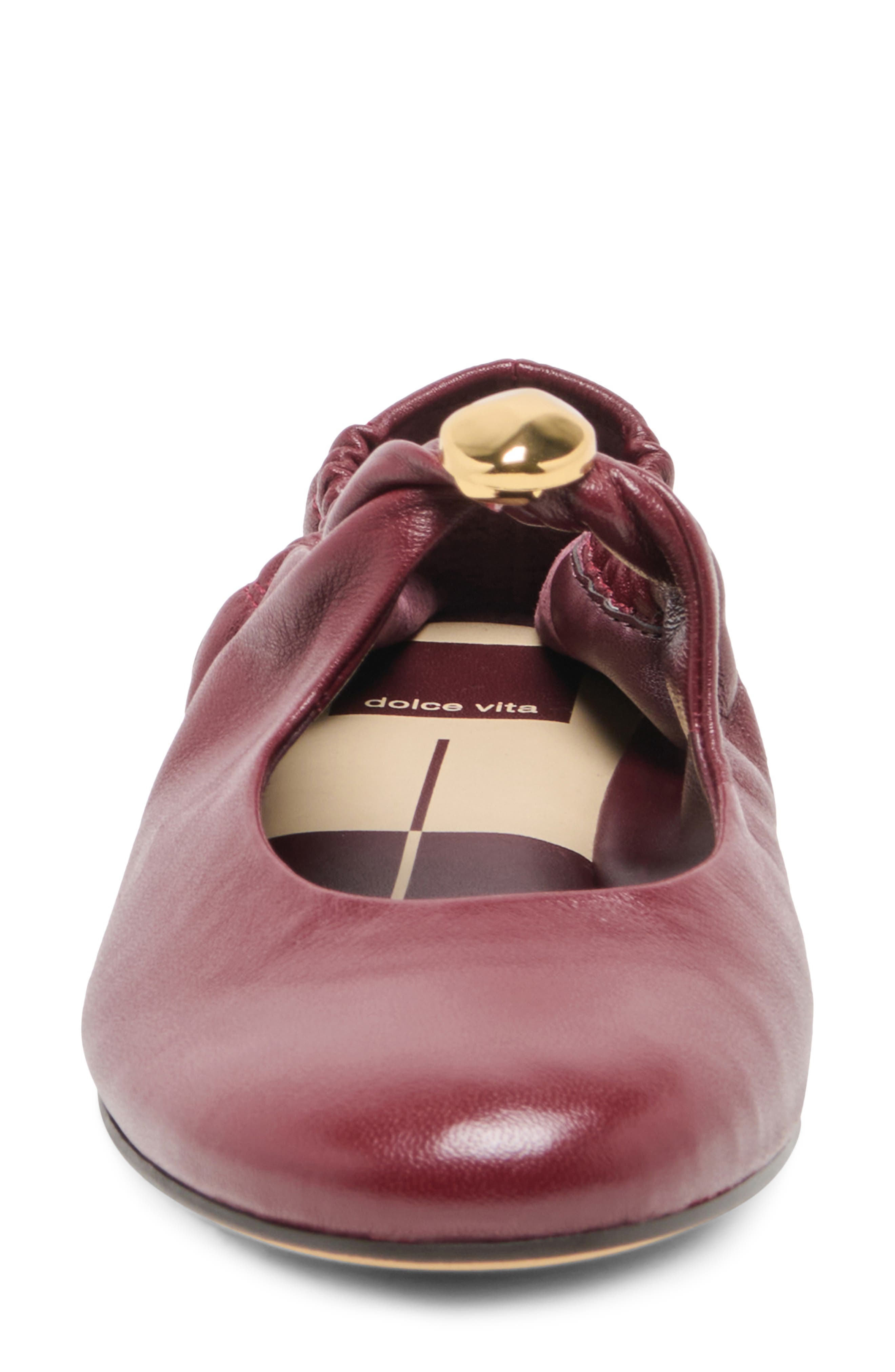 Cornel Mary Jane Flat, Alternate, color, OXBLOOD LEATHER