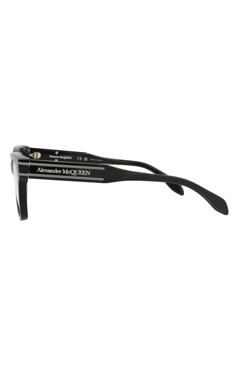 MCQ Optical Glasses, Alternate, color, Black Black Transparent