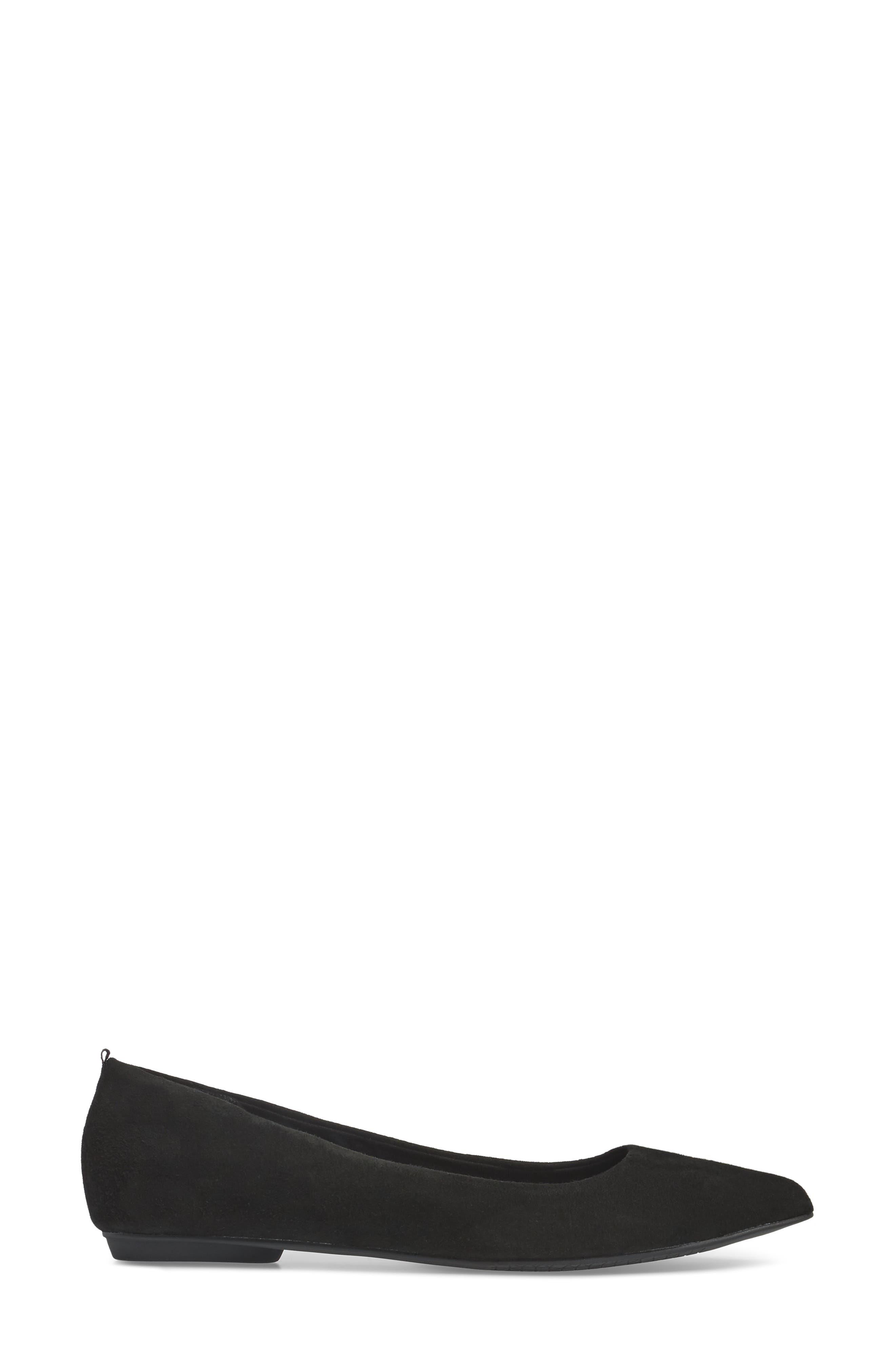 Sasha Flat, Alternate, color, BLACK SUEDE