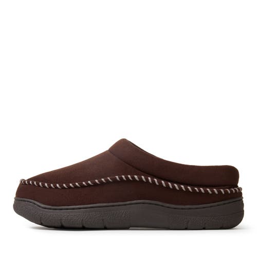 Dearfoams Men's Thompson Microsuede Clog In Coffee