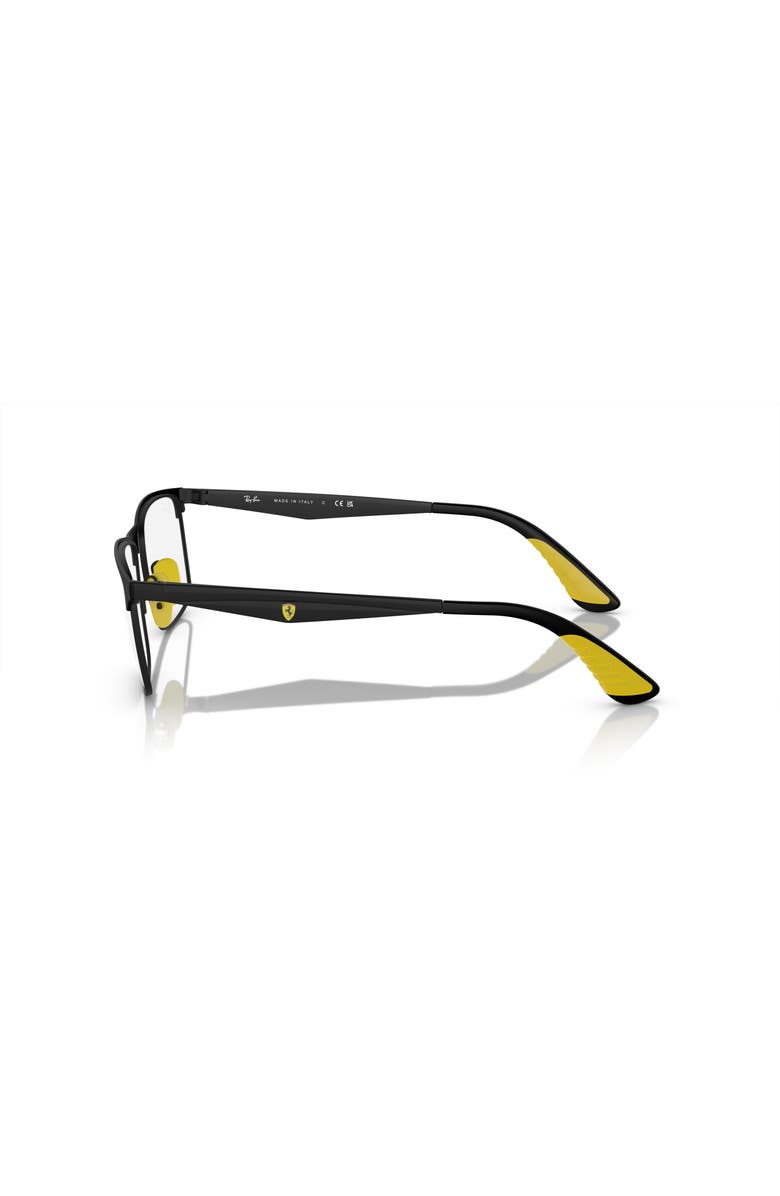 Ray-Ban 55mm Rectangle optical glasses, Alternate, color, Black