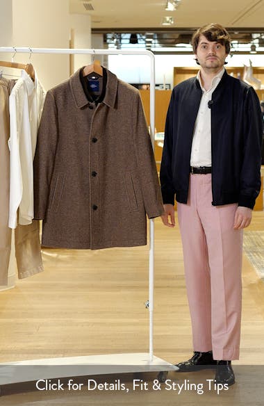 Hart Schaffner Marx Macbeth Wool Blend Single Breasted Coat (Men ...
