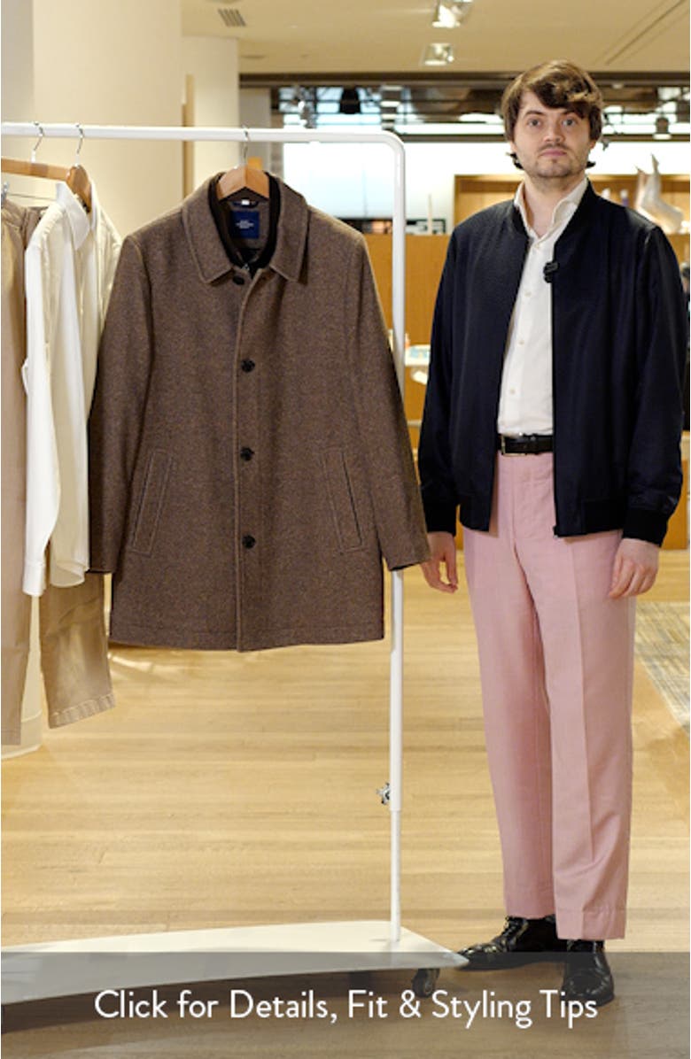 Macbeth Wool Blend Single Breasted Coat, sales video thumbnail