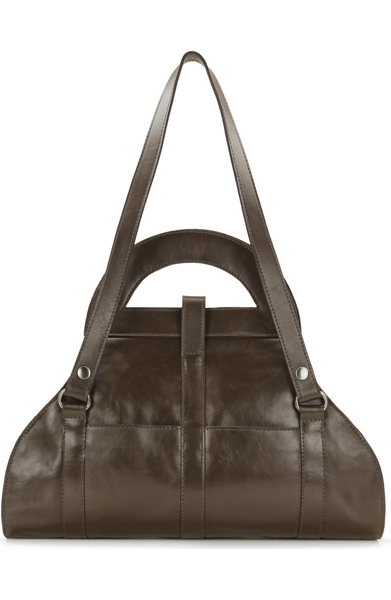 Patricia Nash Milania Leather Top Handle Bag, Alternate, color, Mushroom