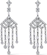 Mindi Mond Diamond Chandelier Drop Earrings