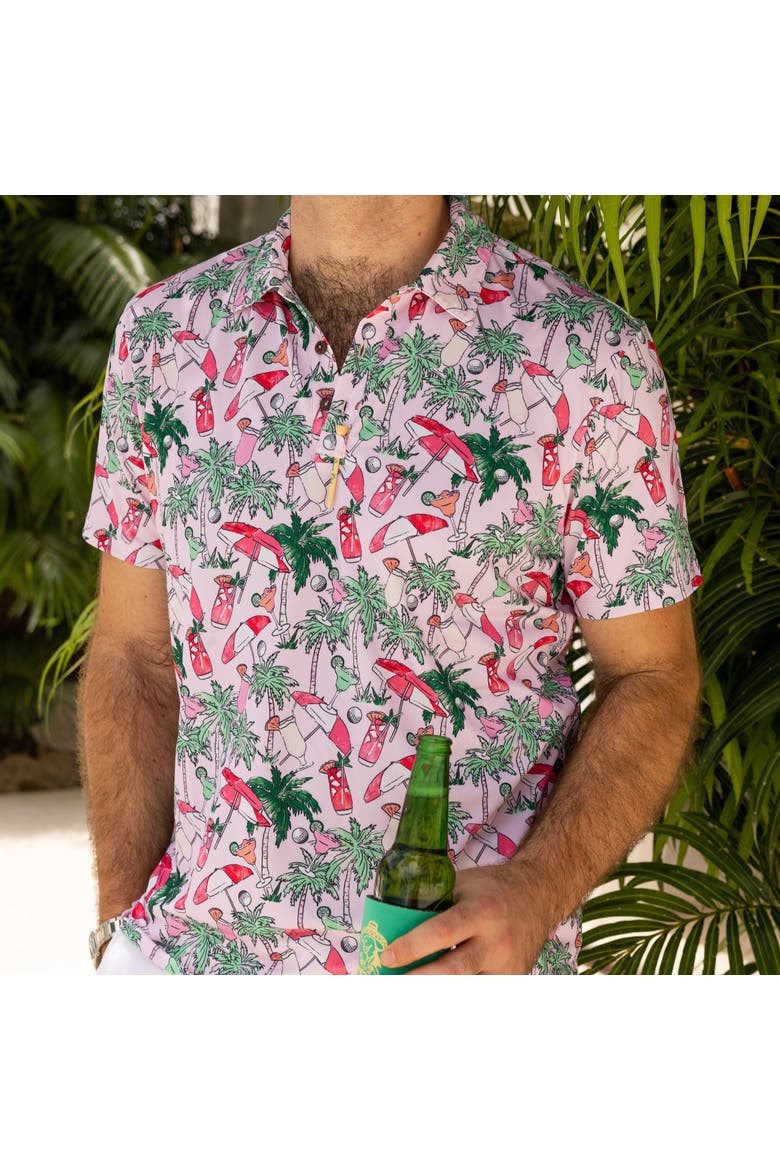 The Masters of Leisure - Golf Shirt, Alternate, color, Pink
