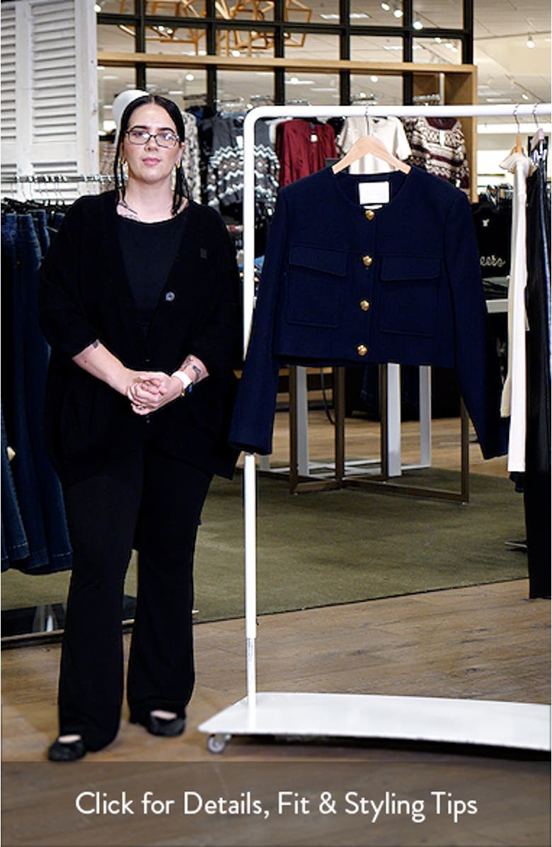 Sophia Crop Wool Jacket, sales video thumbnail