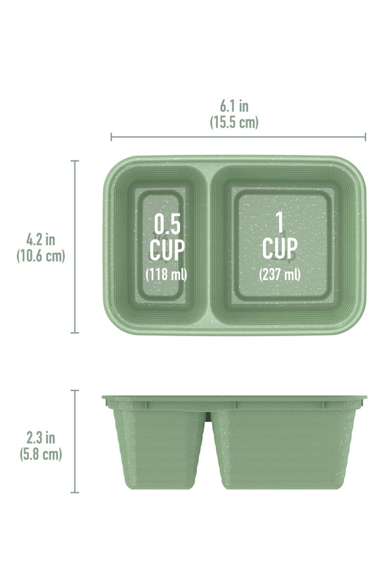 BENTGO Prep 20-Piece 2-Compartment Snack Containers, Alternate, color,